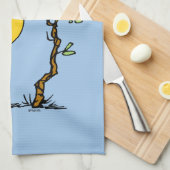 Linge De Cuisine Snoopy & Bois Nid Avec Jack O'Lantern (Quart Plié)