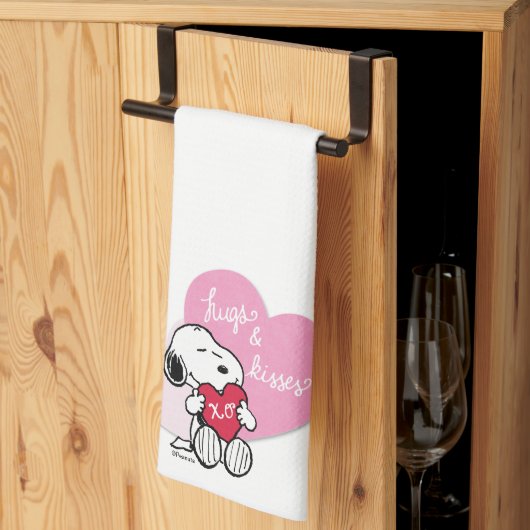 Linge De Cuisine Snoopy Hugs & Kisses (Pliage en tiers)