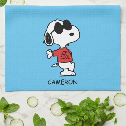 Linge De Cuisine Snoopy "Joe Cool" debout (Plié)