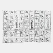 Linge De Cuisine Snoopy Joue Au Tennis (Horizontal)