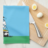 Linge De Cuisine Snoopy Jumping dans le pot d'or (Quart Plié)