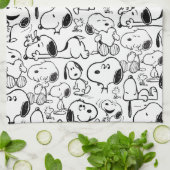Linge De Cuisine Snoopy Smile Giggle Laugh Pattern (Plié)