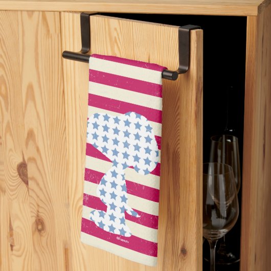 Linge De Cuisine Snoopy Vintage Stars & Stripes (Pliage en tiers)