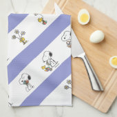 Linge De Cuisine Snoopy & Woodstock Motif de Pâques (Quart Plié)