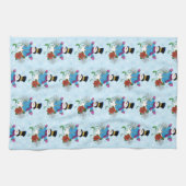Linge De Cuisine Snowflakes Poinsettia (Horizontal)