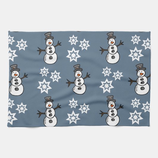 Linge De Cuisine Snowman (Horizontal)