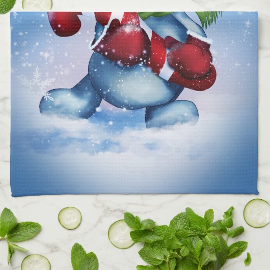 Linge De Cuisine Snowman (Plié)