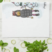 Linge De Cuisine Snowman (Plié)