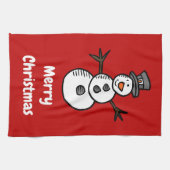 Linge De Cuisine Snowman (Horizontal)