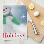 Linge De Cuisine Snowman (Quart Plié)