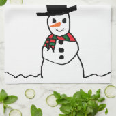 Linge De Cuisine Snowman (Plié)