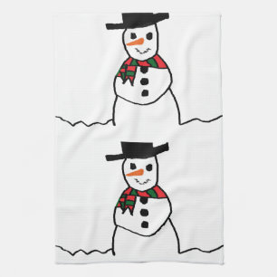 Linge De Cuisine Snowman