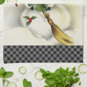 Linge De Cuisine Snowman 001 (Plié)