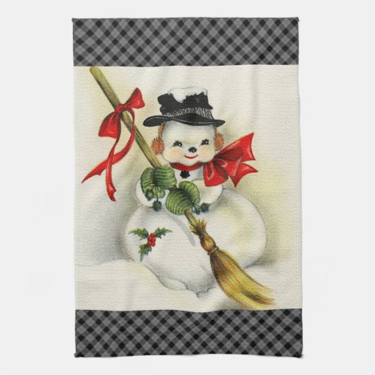Linge De Cuisine Snowman 001 (Vertical)