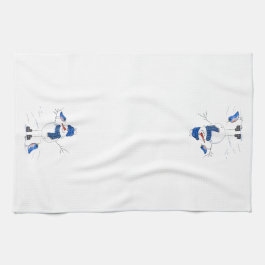 Linge De Cuisine Snowman à longue jambe (Horizontal)