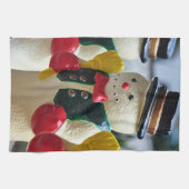 Linge De Cuisine Snowman à Noël (Horizontal)