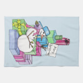 Linge De Cuisine Snowman chahut sur les cadeaux (Horizontal)