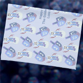 Linge De Cuisine Snowman Dreidels Hanoukka Custom Challah Couvertur