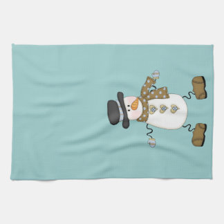 Linge De Cuisine Snowman lunaire