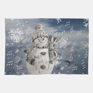 Linge De Cuisine Snowman mignon