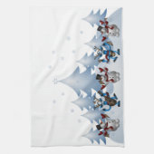 Linge De Cuisine Snowman Reindee Noël hiver (Vertical)