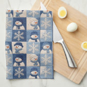 Linge De Cuisine Snowmen and Snowflakes Quilt Pattern (Quart Plié)