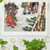 Linge De Cuisine Snowscape japonais (Plié)