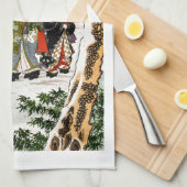 Linge De Cuisine Snowscape japonais (Quart Plié)