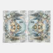 Linge De Cuisine Snowy Cottage Glow Scene (Horizontal)