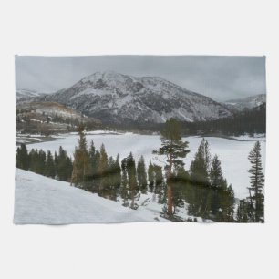 Linge De Cuisine Snowy Ellery Lake California Paysage hivernal