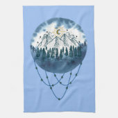 Linge De Cuisine Snowy Mountain Pine Tree Nature Adventure Extérieu (Vertical)