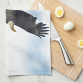Linge De Cuisine Soaring Bald Eagle Wildife Photo Art (Quart Plié)