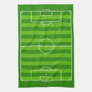 Linge De Cuisine Soccer Field Novelty Soccer Joueur ou entraîneur S