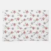 Linge De Cuisine Soccer Santa Christmas (Horizontal)