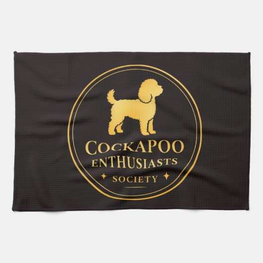 Linge De Cuisine Société des passionnés de Cockapoo (Horizontal)