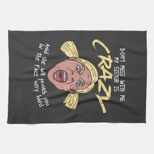 Linge De Cuisine Soeur folle (Horizontal)