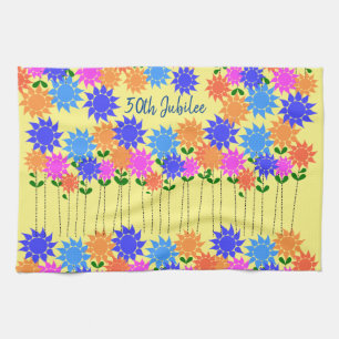 Linge De Cuisine Soeurs 50e Jubilé Floral Towel