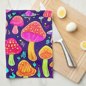 Linge De Cuisine Soft Neon : Patch pour champignon de dessin (Quart Plié)
