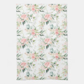 Linge De Cuisine Soft Pastel Rose Rose Flower Motif (Vertical)