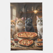 Linge De Cuisine Soirée Pizza Chat, (Vertical)