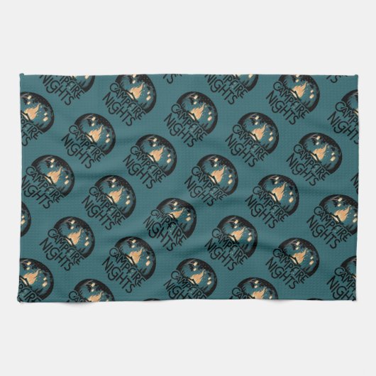 Linge De Cuisine Soirs de feu de camp rustique aventure extérieure (Horizontal)