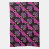 Linge De Cuisine Sois à moi Valentine Purple Heart (Vertical)