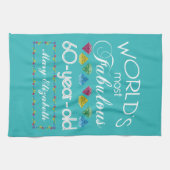 Linge De Cuisine soixantième Anniversaire la plupart de turquoise (Horizontal)