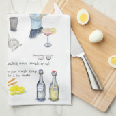 Linge De Cuisine Soleil d'été (Quart Plié)