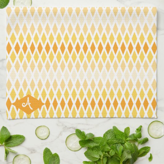 Linge De Cuisine Soleil Diamond Ombre Monogramme (Plié)