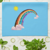 Linge De Cuisine Soleil et arc-en-ciel 2 (Plié)