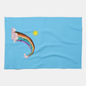 Linge De Cuisine Soleil et arc-en-ciel 2 (Horizontal)