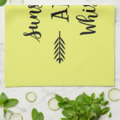 LINGE DE CUISINE SOLEIL ET WHISKEY (Plié)