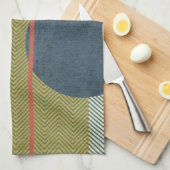 Linge De Cuisine Soleil Rouge IV (Quart Plié)