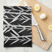 Linge De Cuisine Soleil rouge noir blanc zen (Quart Plié)